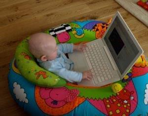 Baby on Laptop