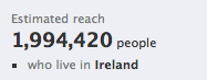Facebook Ireland Stats How many Facebook users in Ireland