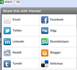 Social Bookmark - share to social networks