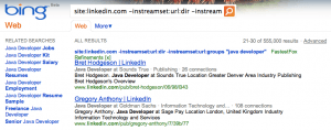 Does the inurl search operator work in Bing