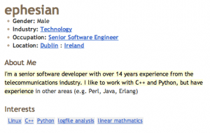 Blogger Profile Example for Software Developers Blogger Profile Example for Software Developers