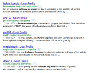 LiveJournal X-Ray Search String for Software Developers LiveJournal Boolean Search String for Software Developers