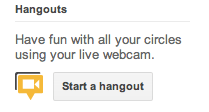 Start a Hangout - Google+ Pages
