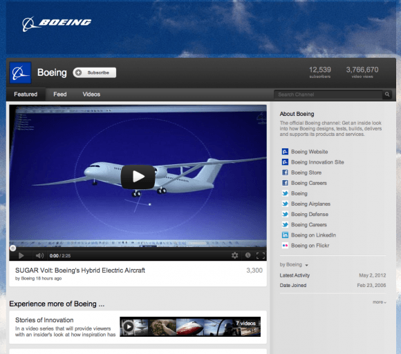 Boeing YouTube