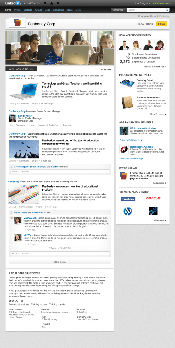 Danberly Corp LinkedIn Company Page Danberly Corp LinkedIn Company Page