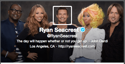 Ryan Seacrest's Twitter cover image Ryan Seacrest's Twitter cover image