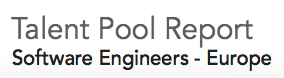 LinkedIn Talent Pool Report Software Engineers Europe