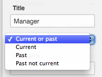 Title Current or Past