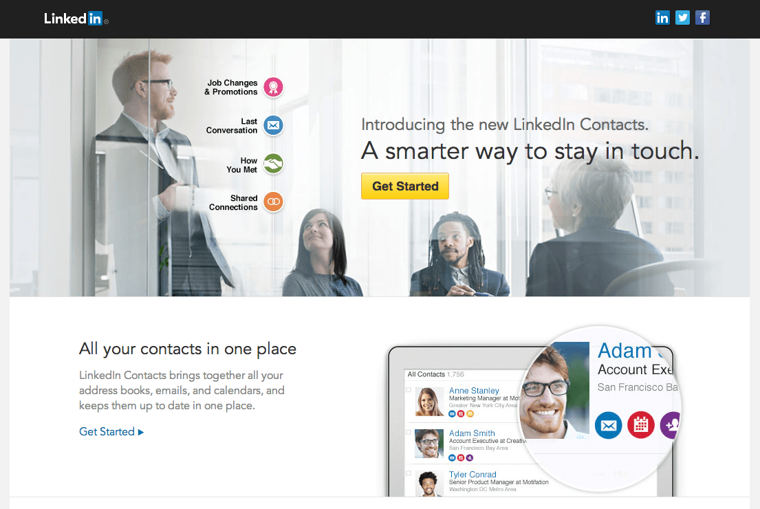 Get Started | Sync Twitter and Facebook on LinkedIn