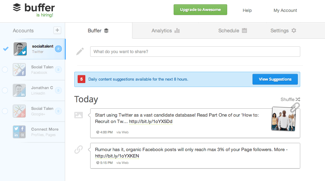 Bufferapp | Recruiting on Twitter