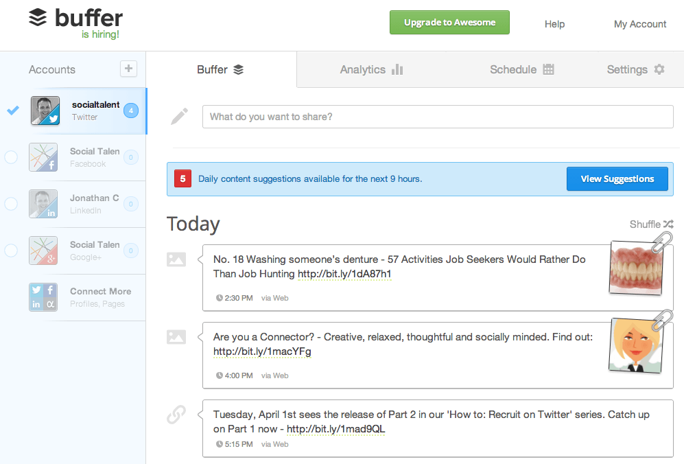 Bufferapp.com | Recruitment Tools | Buffer Tweets