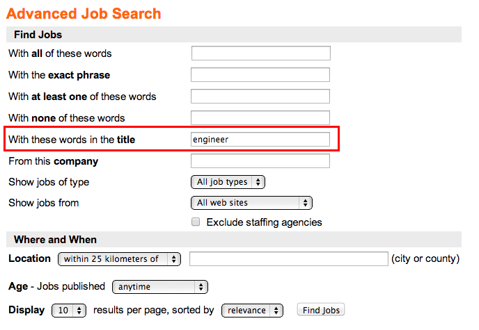 online job search