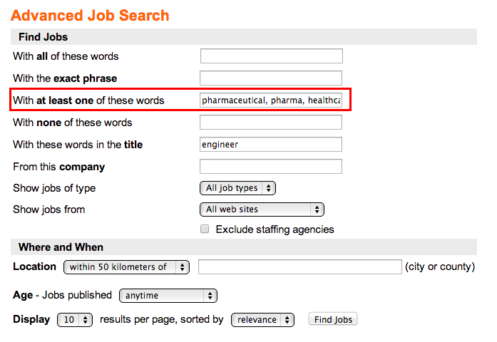 online job search