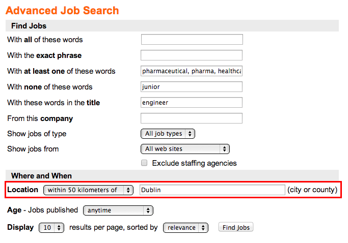 online job search