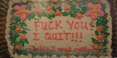 15 brilliant and mouth watering resignation cakes resignation letter on a cake