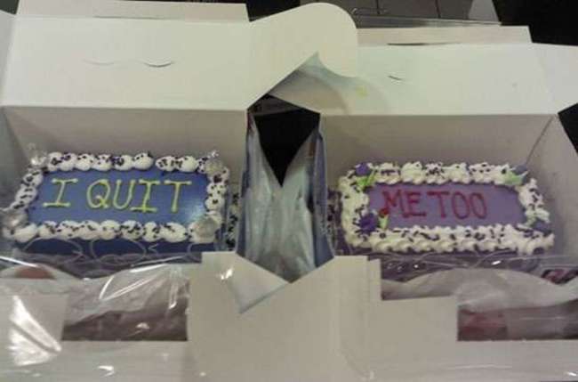 Double Resignation Cake