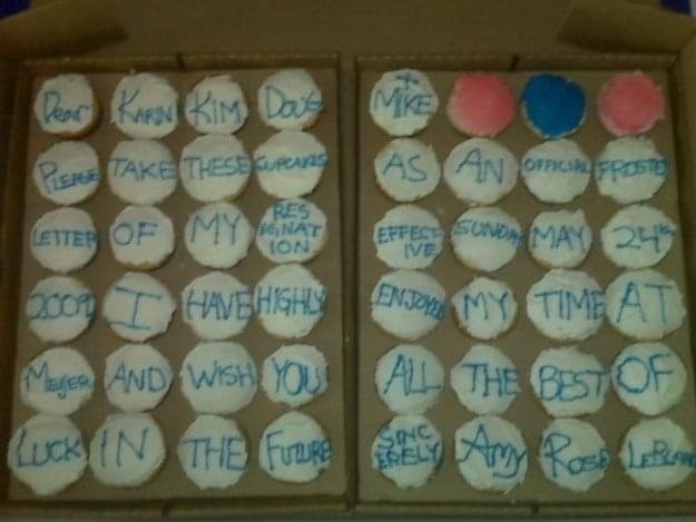 Karin Kim Resignation Cake
