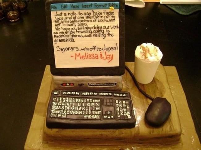 Melissa and Jay Resignation Cake