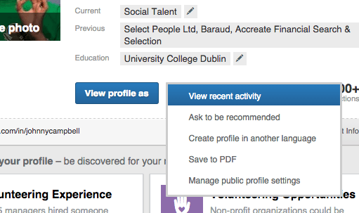 linkedin settings