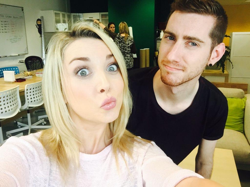 Nicola McCarthy and George Bryan of the Digital Production team