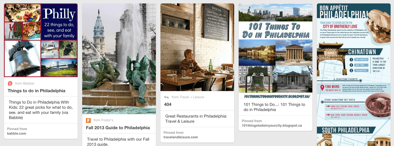 Visting Philadelphia - CHOP Pinterest Careers Board