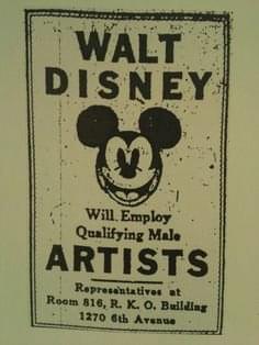 Male Artists - Vintage Job Ads