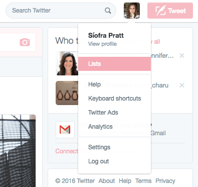 twitter lists