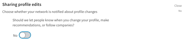 linkedin settings