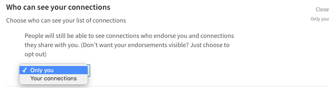 linkedin settings