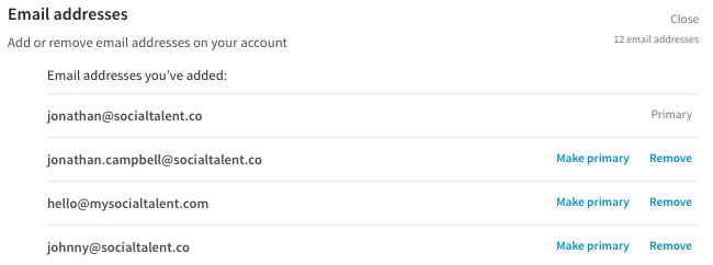 linkedin settings