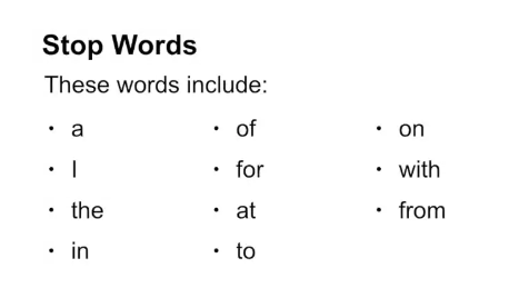 What are Stop Words?