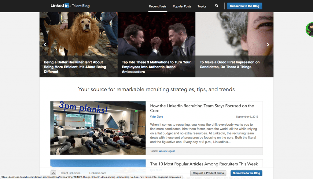 LinkedIn Talent Blog
