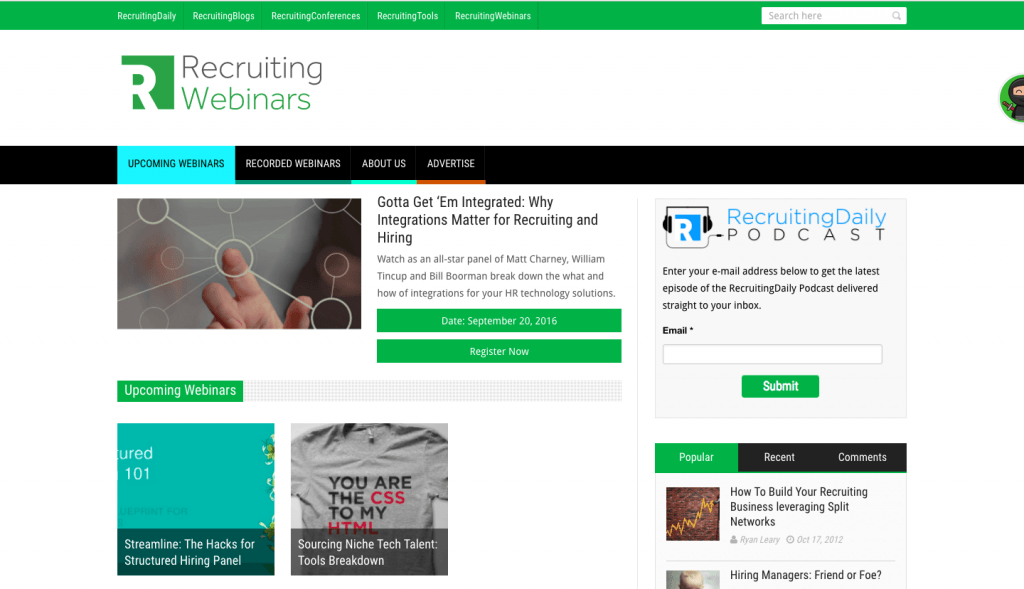Recruiting Webinars