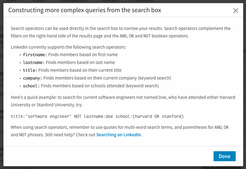 linkedin search linkedin search