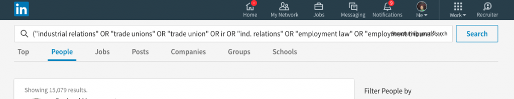 New LinkedIn ui using field commands