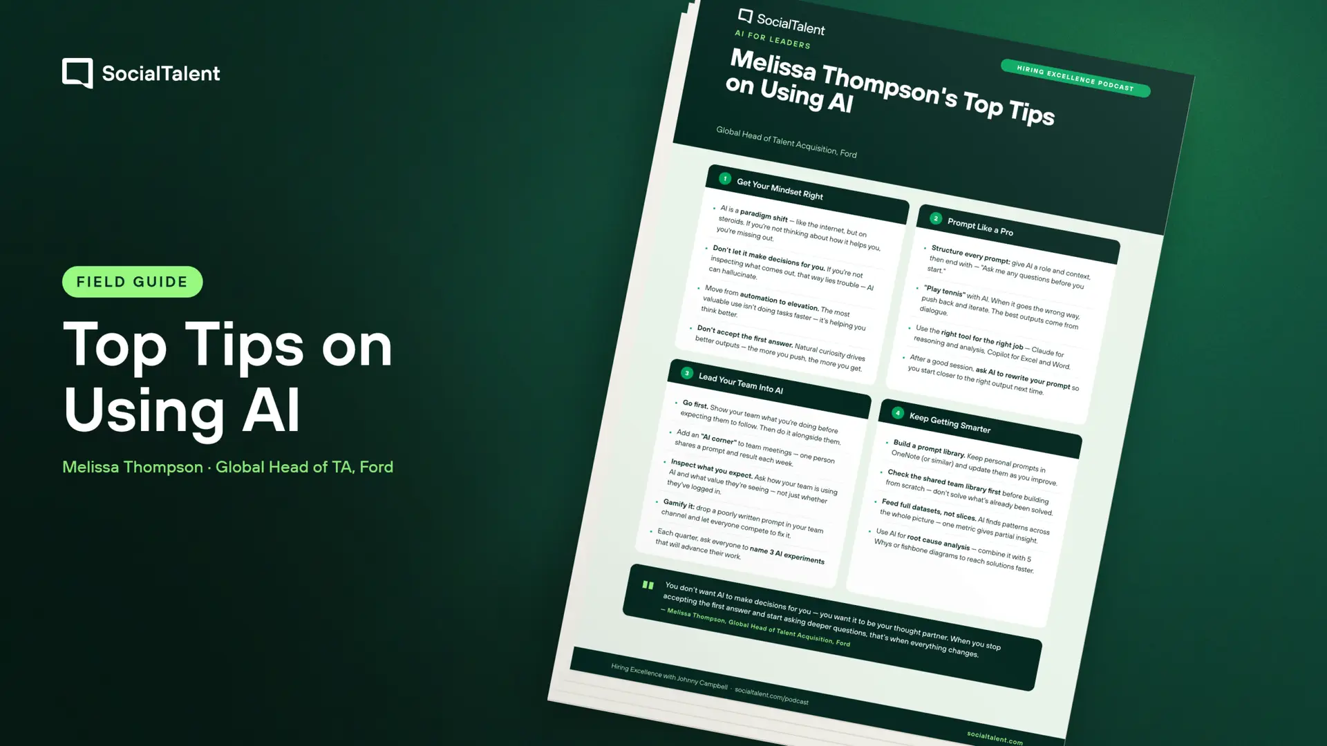 Melissa Thompson's Top Tips on Using AI
