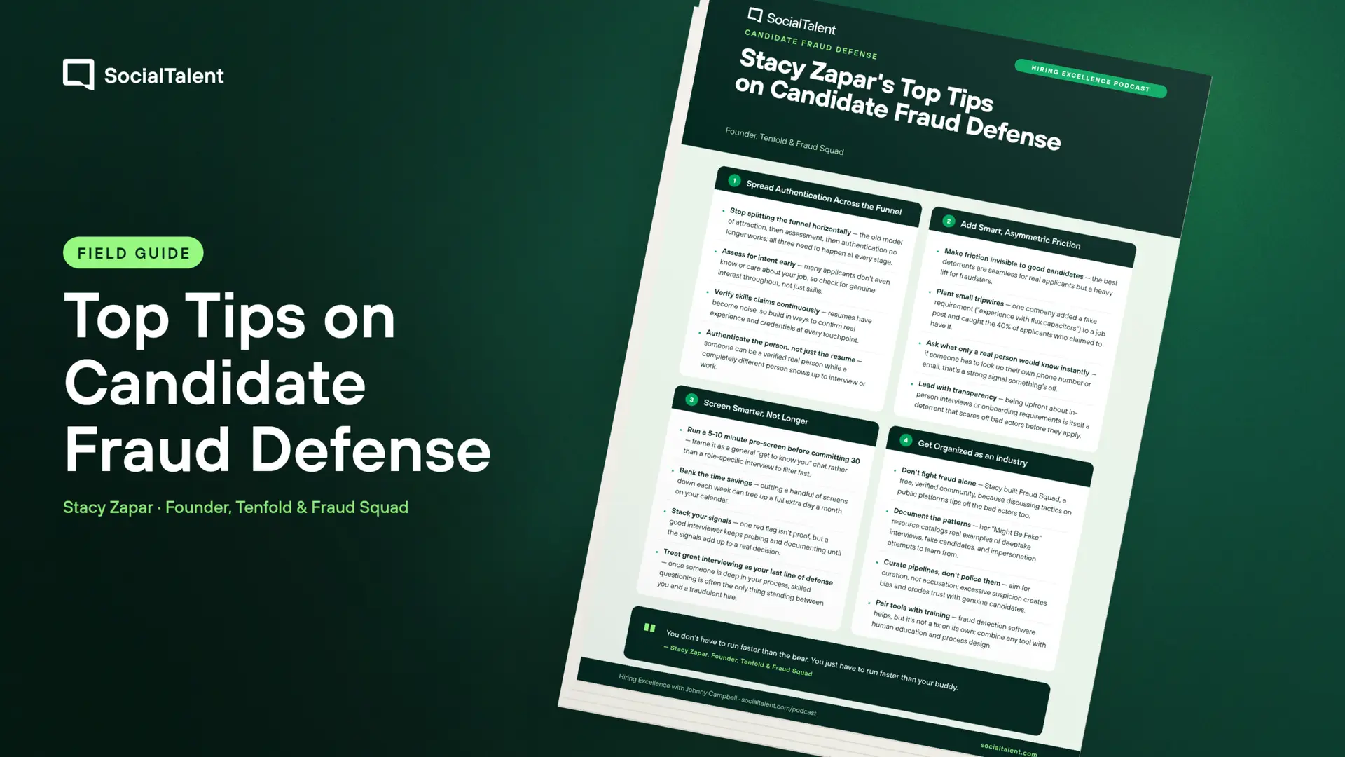 Stacy Zapar's Top Tips on Candidate Fraud Defense
