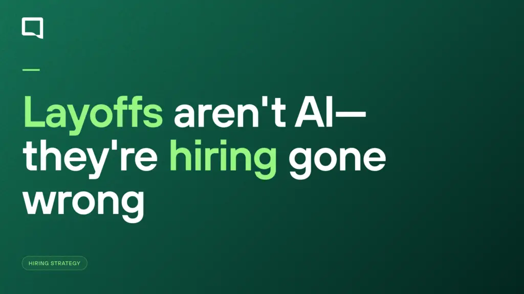 Tech’s Layoff Wave Is a Hiring Problem Wearing an AI Costume