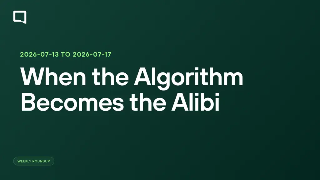 When the Algorithm Becomes the Alibi