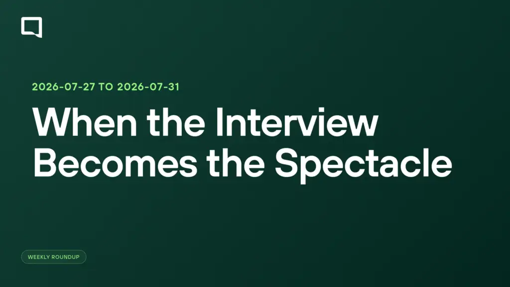 When the Interview Becomes the Spectacle