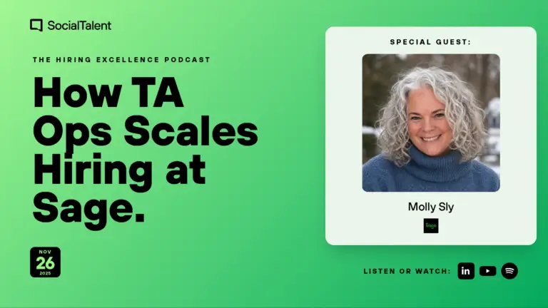 The Hiring Excellence Podcast – Molly Sly – How TA Ops Scales Hiring at Sage (with Molly Sly)