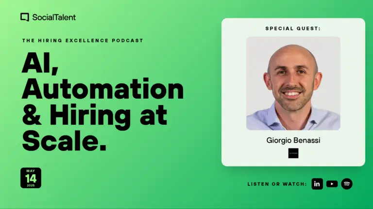The Hiring Excellence Podcast – Giorgio Benassi – AI, Automation & Hiring at Scale with Sephora’s Giorgio Benassi