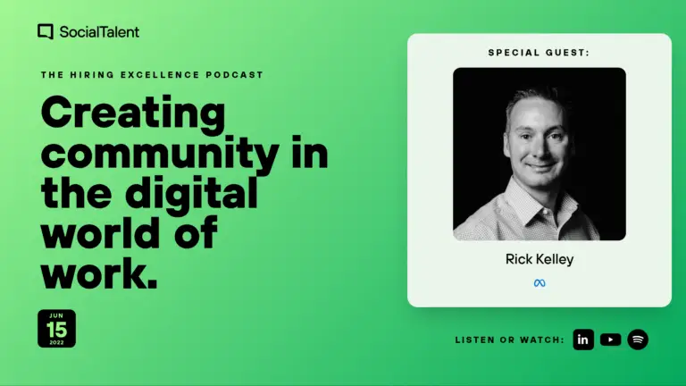 The Hiring Excellence Podcast – Rick Kelley – Creating community in the digital world of work | with Rick Kelley