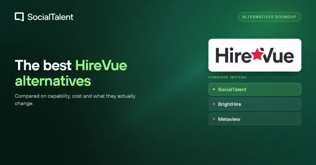 7 best HireVue alternatives in 2026, compared on price, fit and compliance