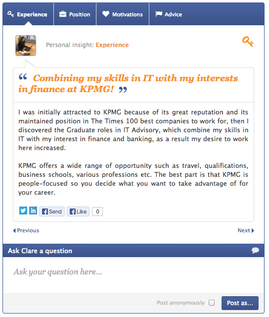 questions to ask on work experience