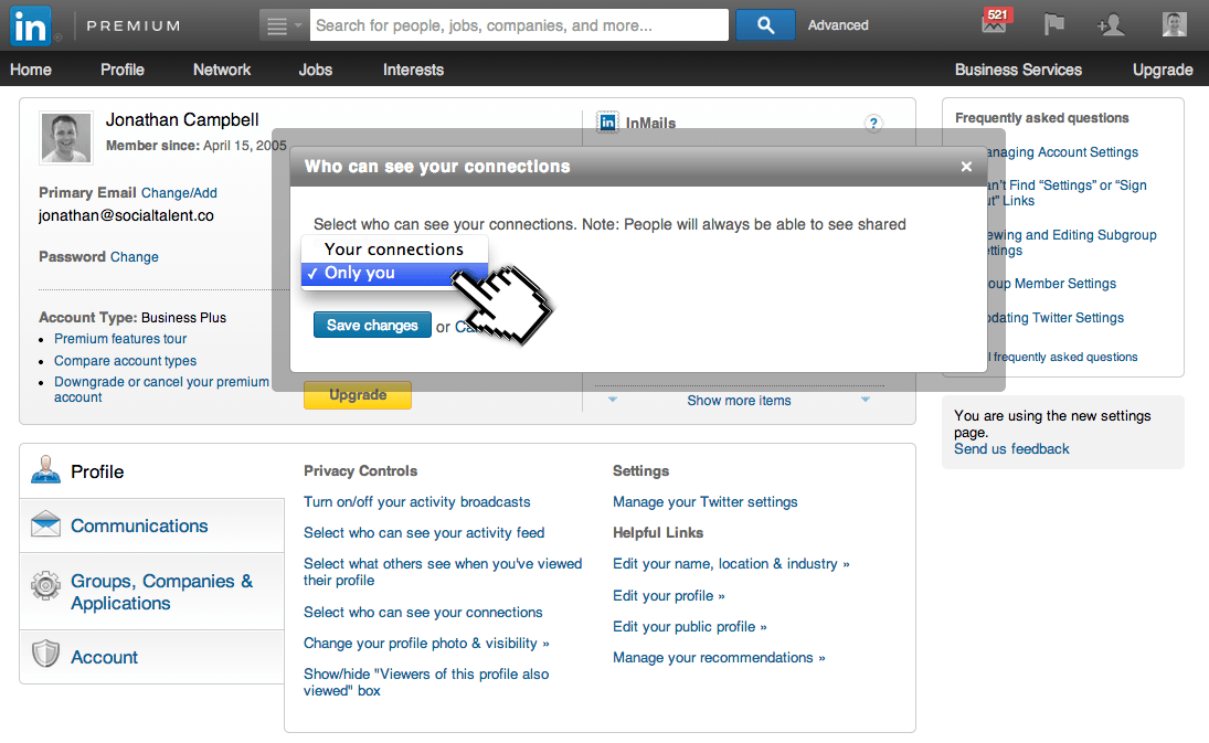 can you connect to 3rd connections on linkedin
